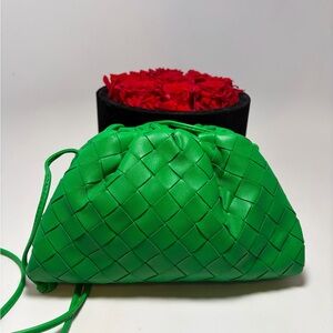 Bottega Veneta Mini Intrecciato Nappa Leather Clutch/Crossbody w/ Dust Bag & COA